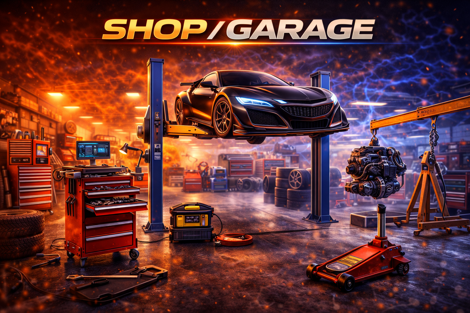 Garage organization and workspace upgrade products